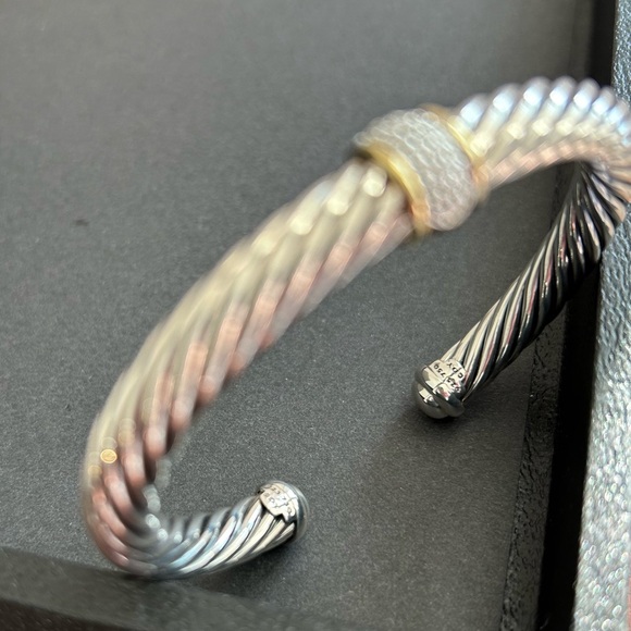 New David Yurman Cable Station Bracelet-size Small - Picture 6 of 15
